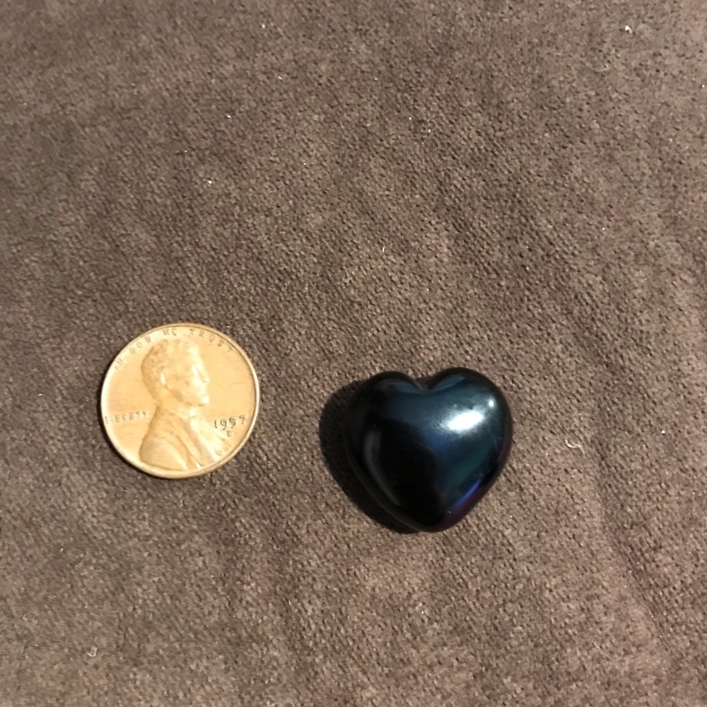 Black Onyx Crystal Heart